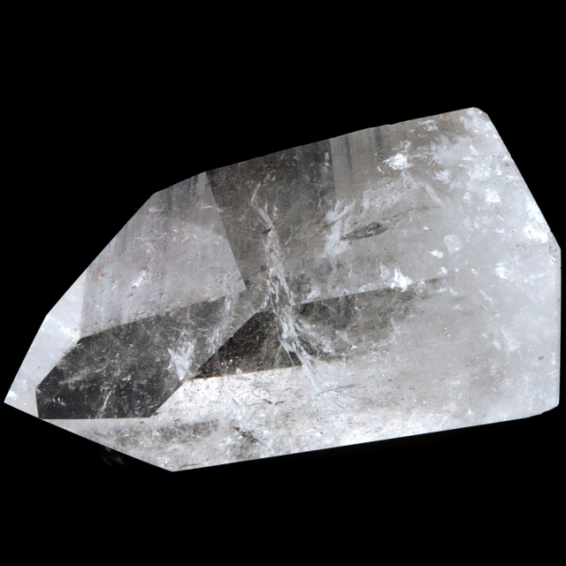 レムリアンシード 水晶 六角柱 ポイント 一部面残し 研磨磨き 187g 1点もの AAA 虹入り レインボー 天然石 証明書付き