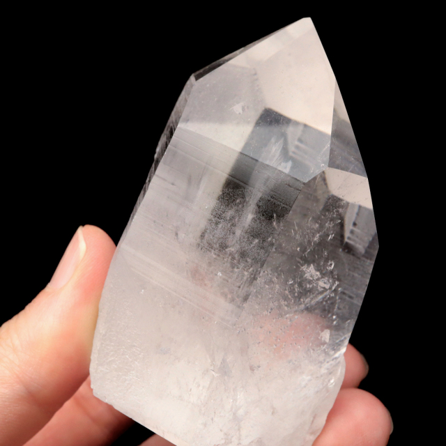 レムリアンシード 水晶 六角柱 ポイント 一部面残し 研磨磨き 1点もの AA 天然石 ブラジル バイーア州産 証明書付き