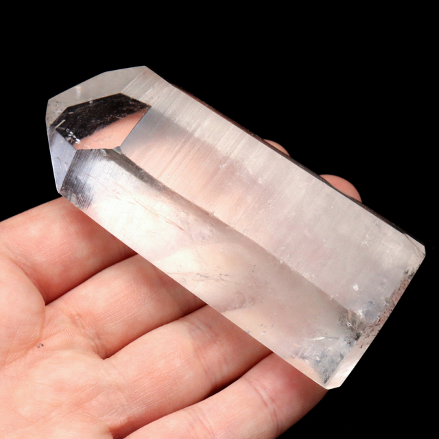 レムリアンシード 水晶 六角柱 ポイント 一部面残し 研磨磨き 1点もの AA 天然石 ブラジル バイーア州産 証明書付き
