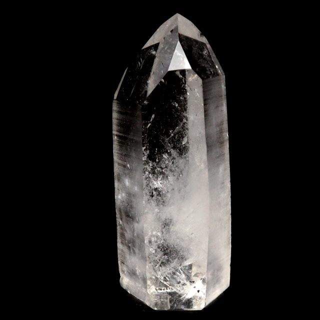 レムリアンシード 水晶 六角柱 ポイント 一部面残し 研磨磨き 1点もの AA 天然石 ブラジル バイーア州産 証明書付き