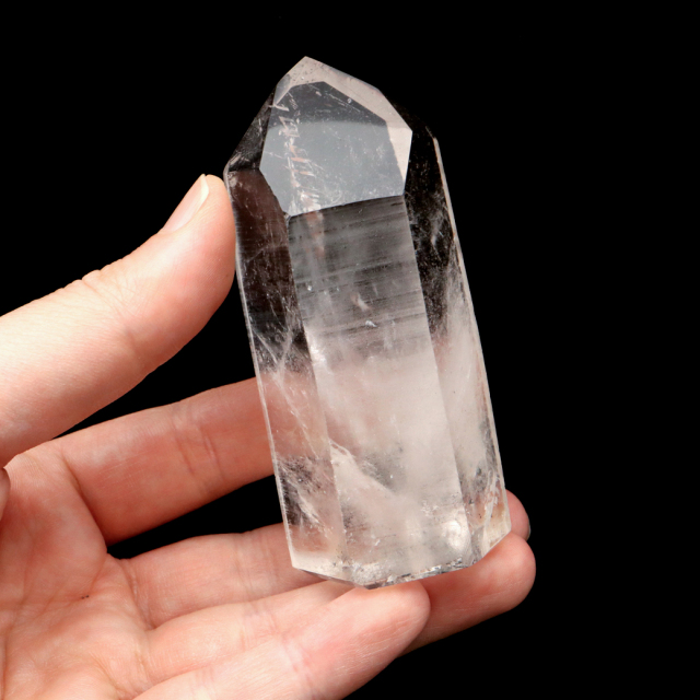 レムリアンシード 水晶 六角柱 ポイント 一部面残し 研磨磨き 1点もの AA 天然石 ブラジル バイーア州産 証明書付き