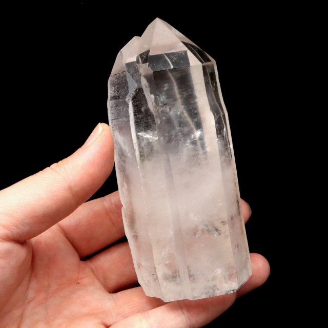 レムリアンシード 水晶 六角柱 ポイント 一部面残し 研磨磨き 1点もの AA 天然石 ブラジル バイーア州産 証明書付き