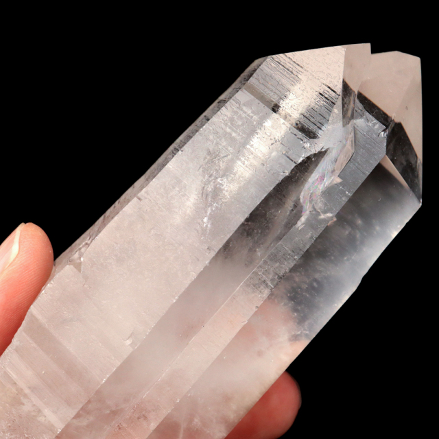 レムリアンシード 水晶 六角柱 ポイント 一部面残し 研磨磨き 1点もの AA 天然石 ブラジル バイーア州産 証明書付き
