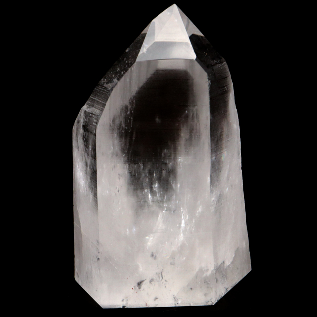 レムリアンシード 水晶 六角柱 ポイント 一部面残し 研磨磨き 1点もの AA 天然石 ブラジル バイーア州産 証明書付き