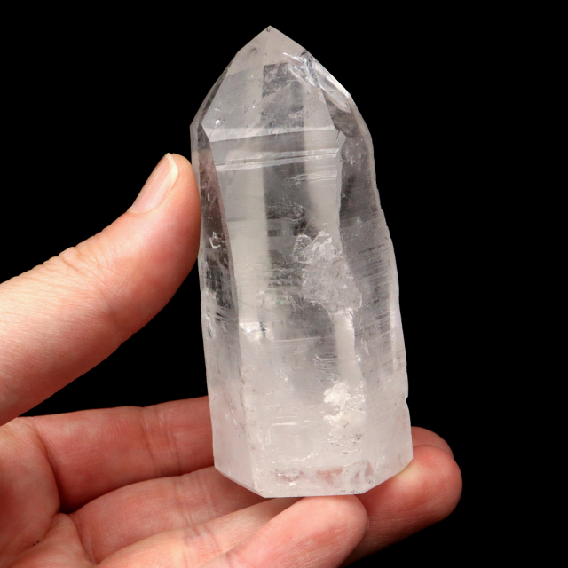 レムリアンシード 水晶 六角柱 ポイント 一部面残し 研磨磨き 1点もの AA 天然石 ブラジル バイーア州産 証明書付き