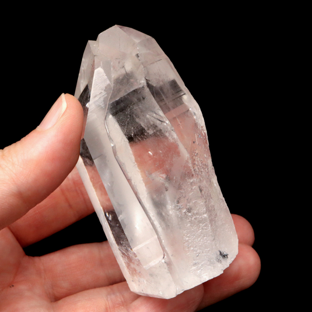 レムリアンシード 水晶 六角柱 ポイント 一部面残し 研磨磨き 1点もの AA 天然石 ブラジル バイーア州産 証明書付き