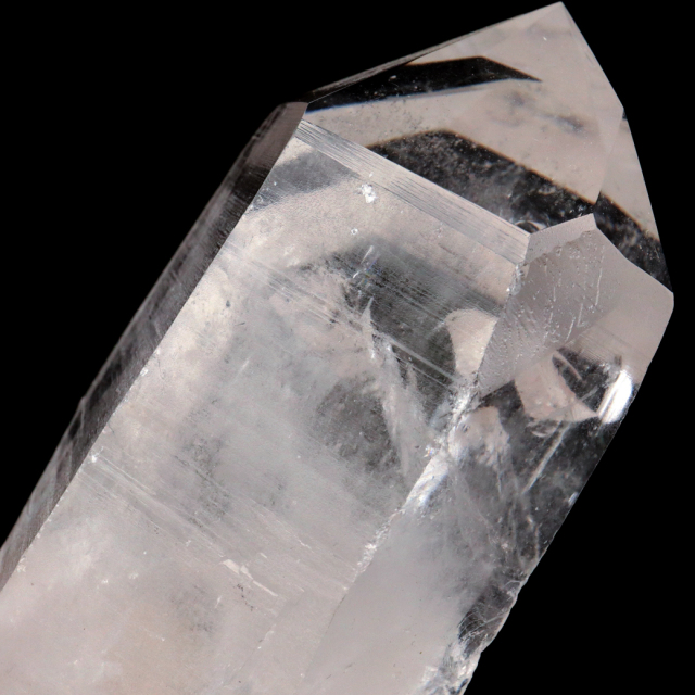 レムリアンシード 水晶 六角柱 ポイント 一部面残し 研磨磨き 329g 1点