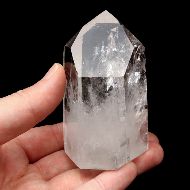 レムリアンシード 水晶 六角柱 ポイント 一部面残し 研磨磨き 1点もの AA 天然石 ブラジル バイーア州産 証明書付き