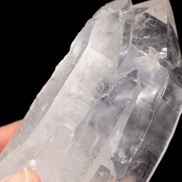 レムリアンシード 水晶 六角柱 ポイント 一部面残し 研磨磨き 1点もの AA 天然石 ブラジル バイーア州産 証明書付き