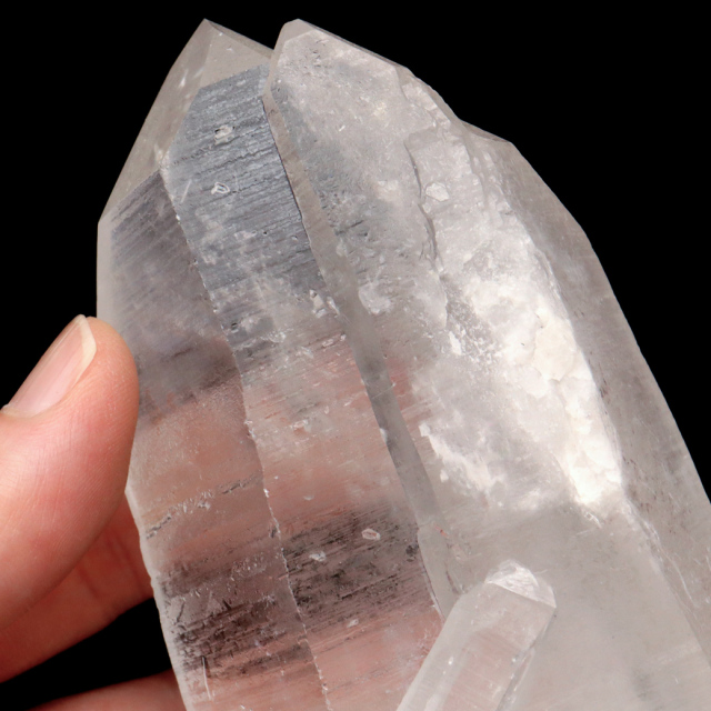 レムリアンシード 水晶 六角柱 ポイント 一部面残し 研磨磨き 1点もの AA 天然石 ブラジル バイーア州産 証明書付き