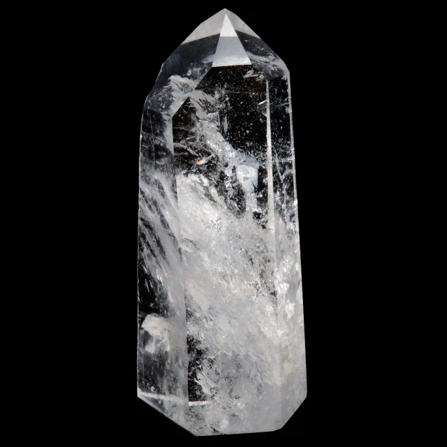 レムリアンシード 水晶 六角柱 ポイント 一部面残し 研磨磨き 1点もの AA 天然石 ブラジル バイーア州産 証明書付き