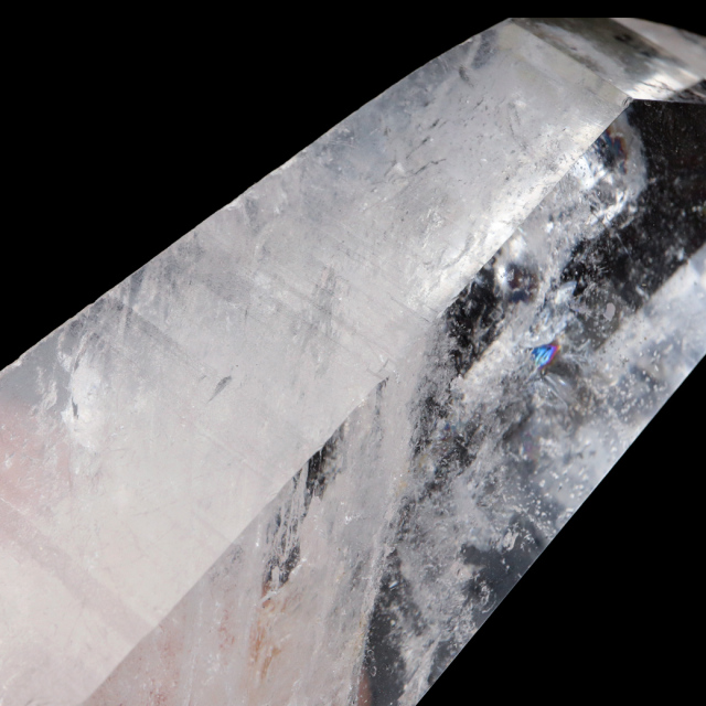 レムリアンシード 水晶 六角柱 ポイント 一部面残し 研磨磨き 1点もの AA 天然石 ブラジル バイーア州産 証明書付き