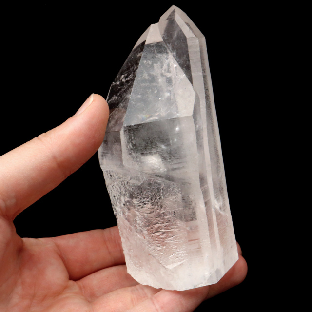 レムリアンシード 水晶 六角柱 ポイント 一部面残し 研磨磨き 1点もの AA 天然石 ブラジル バイーア州産 証明書付き
