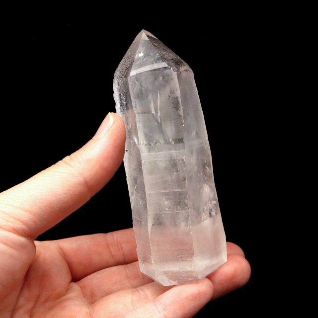 レムリアンシード 水晶 六角柱 ポイント 一部面残し 研磨磨き 1点もの AA 天然石 ブラジル バイーア州産 証明書付き