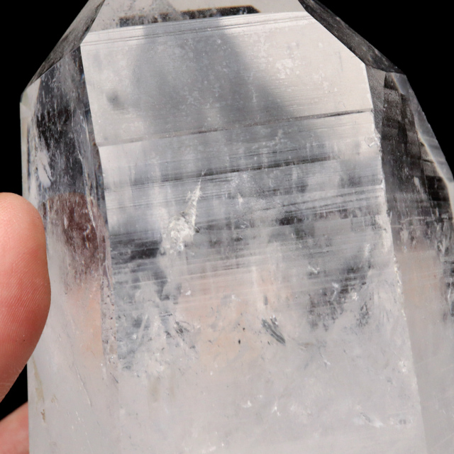 レムリアンシード 水晶 六角柱 ポイント 一部面残し 研磨磨き 1点もの AA 天然石 ブラジル バイーア州産 証明書付き