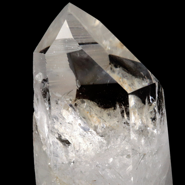 レムリアンシード 水晶 六角柱 ポイント 一部面残し 研磨磨き 1点もの AA 天然石 ブラジル バイーア州産 証明書付き