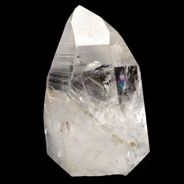 レムリアンシード 水晶 六角柱 ポイント 一部面残し 研磨磨き 714g 1点