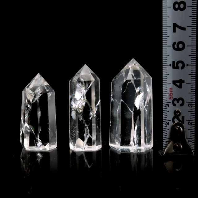 アイリスクォーツ 六角柱 Sサイズ ポイント 虹入り 水晶 クリスタル レインボー 置き物 浄化 Iris quartz 