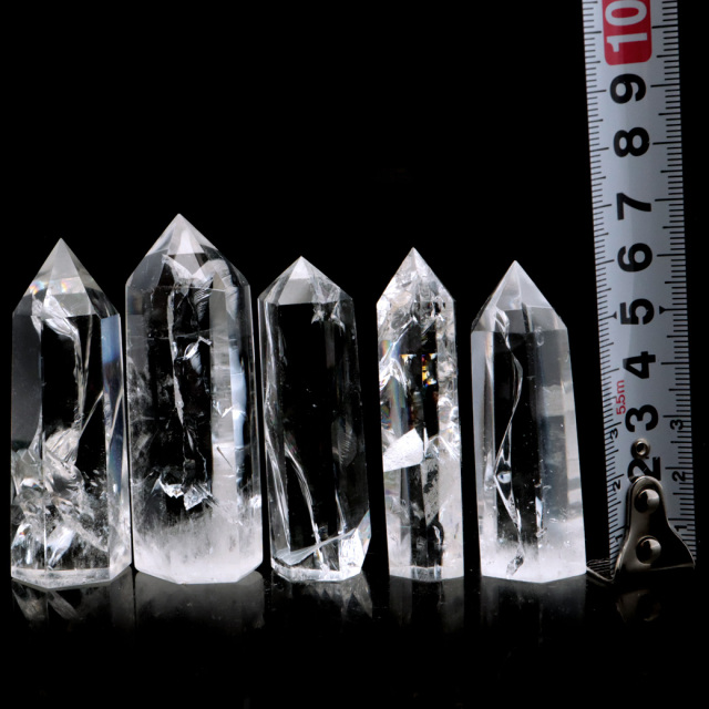 アイリスクォーツ 六角柱 Mサイズ ポイント 虹入り 水晶