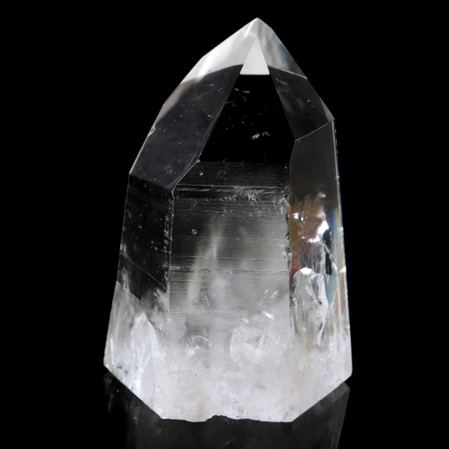レムリアンシード 水晶 六角柱 ポイント 一部面残し 研磨磨き 1点もの 5A レインボー 天然石 ブラジル バイーア州産 証明書付き