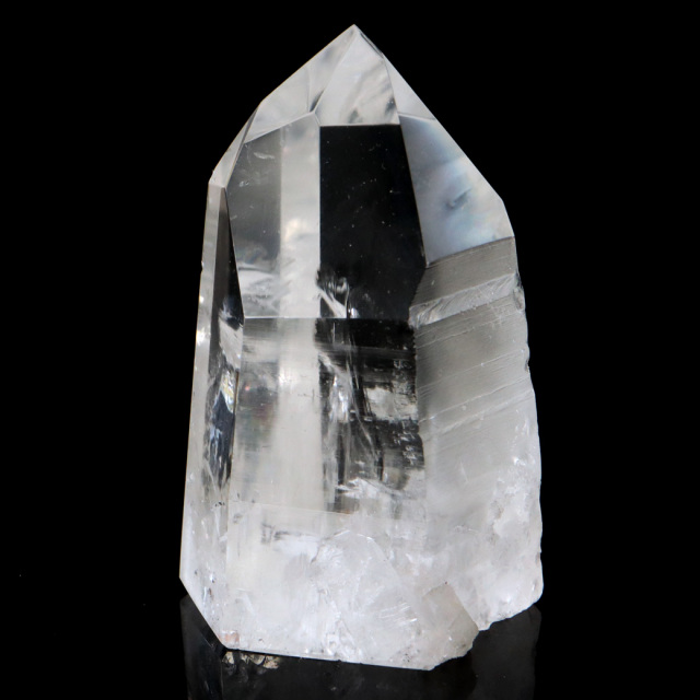 レムリアンシード 水晶 六角柱 ポイント 一部面残し 研磨磨き 1点もの 5A レインボー 天然石 ブラジル バイーア州産 証明書付き