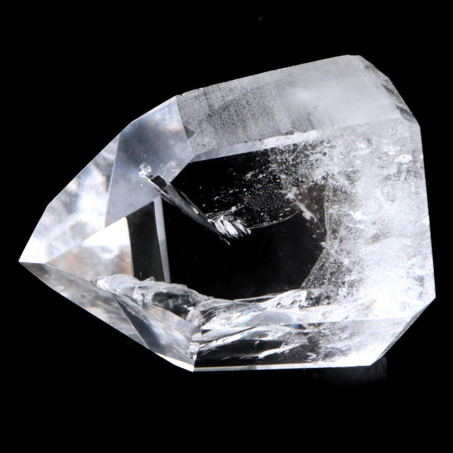 レムリアンシード 水晶 六角柱 ポイント 一部面残し 研磨磨き 1点もの 5A レインボー 天然石 ブラジル バイーア州産 証明書付き