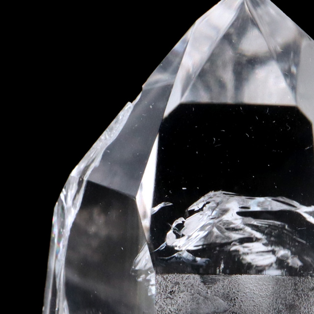 レムリアンシード 水晶 六角柱 ポイント 一部面残し 研磨磨き 1点もの 5A レインボー 天然石 ブラジル バイーア州産 証明書付き