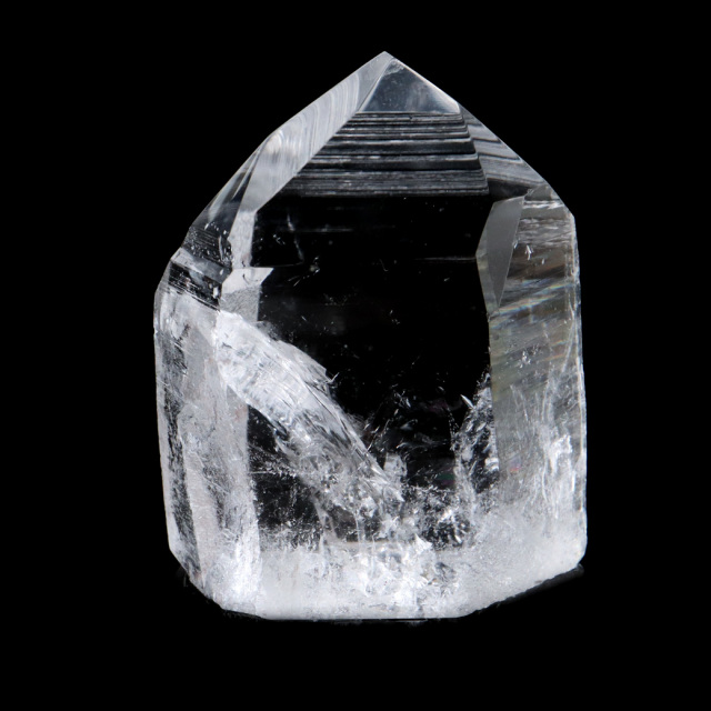 レムリアンシード 水晶 六角柱 ポイント 一部面残し 研磨磨き AAAAA 虹入り レインボー ブラジル セーラ・デ・カブラル産