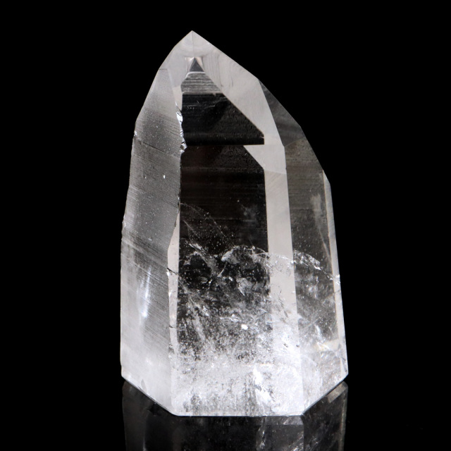 レムリアンシード 水晶 六角柱 ポイント 一部面残し 研磨磨き 1点もの 5A レインボー 天然石 ブラジル バイーア州産 証明書付き