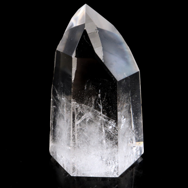 レムリアンシード 水晶 六角柱 ポイント 一部面残し 研磨磨き 1点もの 5A レインボー 天然石 ブラジル バイーア州産 証明書付き