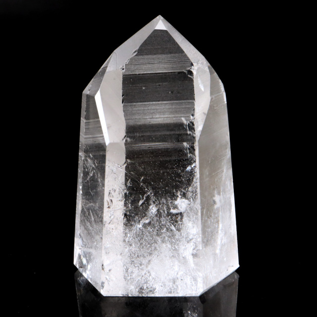 レムリアンシード 水晶 六角柱 ポイント 一部面残し 研磨磨き 1点もの 5A レインボー 天然石 ブラジル バイーア州産 証明書付き