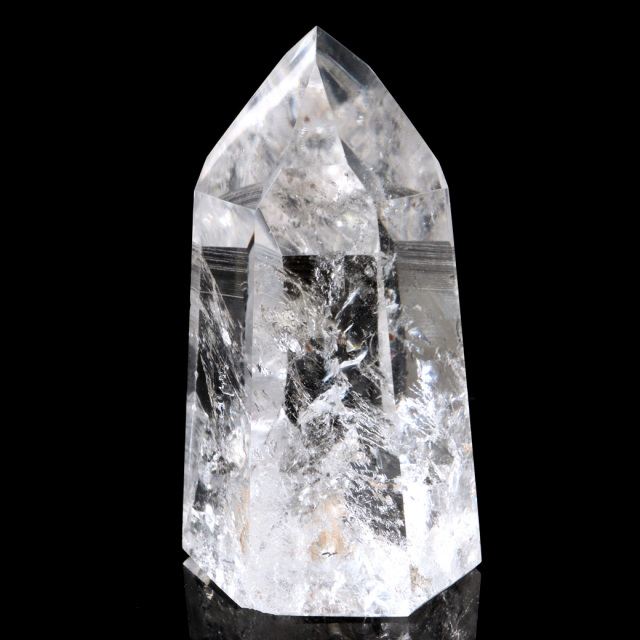 レムリアンシード 水晶 六角柱 ポイント 一部面残し 研磨磨き 1点もの 5A レインボー 天然石 ブラジル バイーア州産 証明書付き