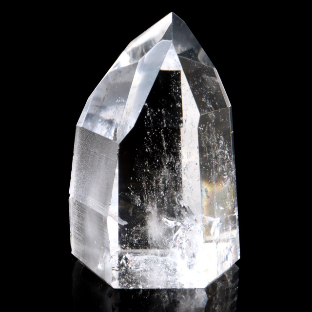 レムリアンシード 水晶 六角柱 ポイント 一部面残し 研磨磨き 1点もの 5A レインボー 天然石 ブラジル バイーア州産 証明書付き