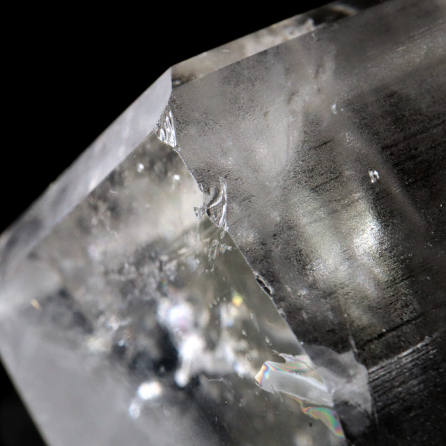 レムリアンシード 水晶 六角柱 ポイント 一部面残し 研磨磨き 1点もの 5A レインボー 天然石 ブラジル バイーア州産 証明書付き