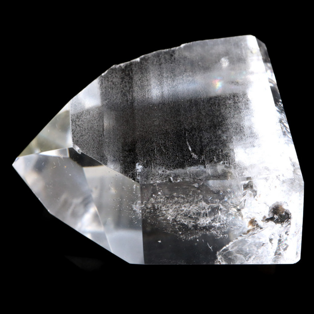 レムリアンシード 水晶 六角柱 ポイント 一部面残し 研磨磨き 1点もの 5A レインボー 天然石 ブラジル バイーア州産 証明書付き