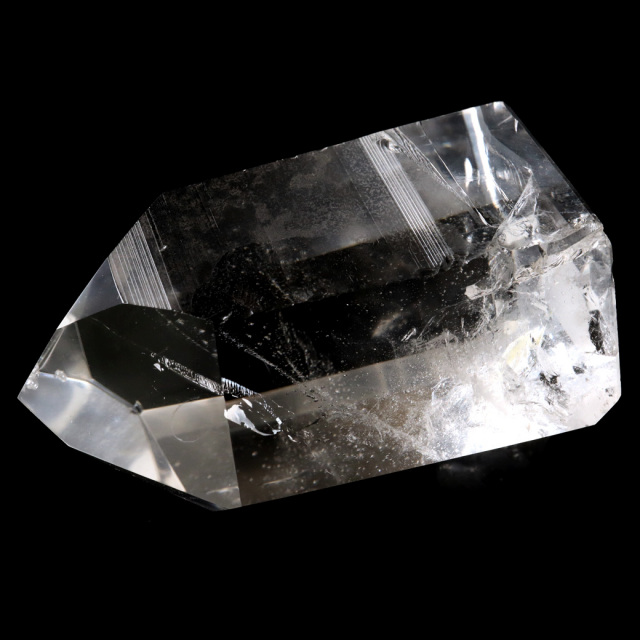 レムリアンシード 水晶 六角柱 ポイント 一部面残し 研磨磨き 1点もの 5A レインボー 天然石 ブラジル バイーア州産 証明書付き