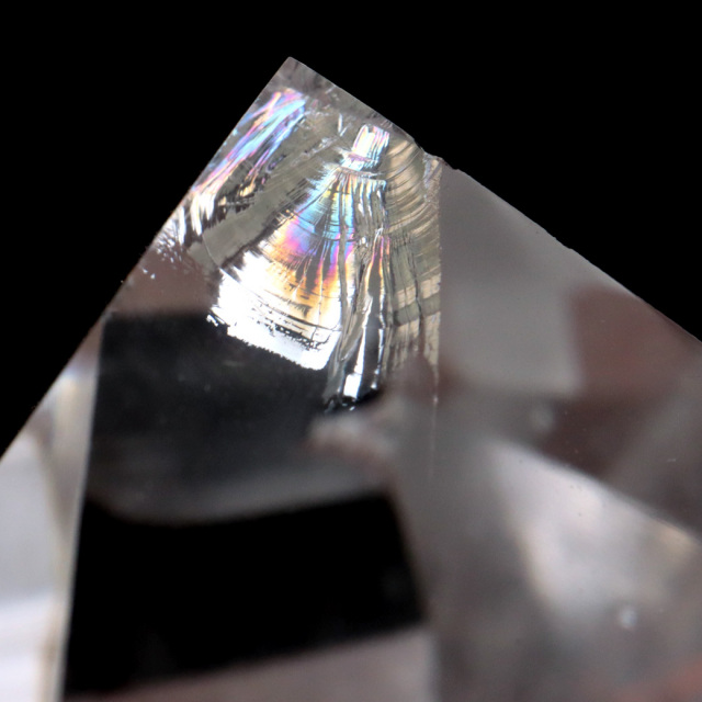 レムリアンシード 水晶 六角柱 ポイント 一部面残し 研磨磨き AAAAA 虹入り レインボー ブラジル セーラ・デ・カブラル産