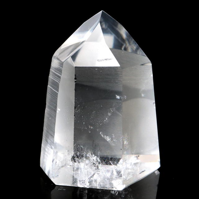 レムリアンシード 水晶 六角柱 ポイント 一部面残し 研磨磨き 1点もの 5A レインボー 天然石 ブラジル バイーア州産 証明書付き