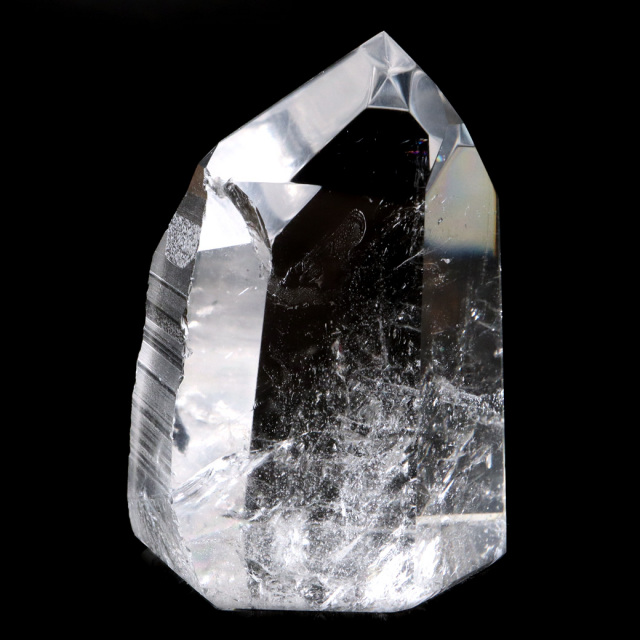 レムリアンシード 水晶 六角柱 ポイント 一部面残し 研磨磨き 1点もの 5A レインボー 天然石 ブラジル バイーア州産 証明書付き
