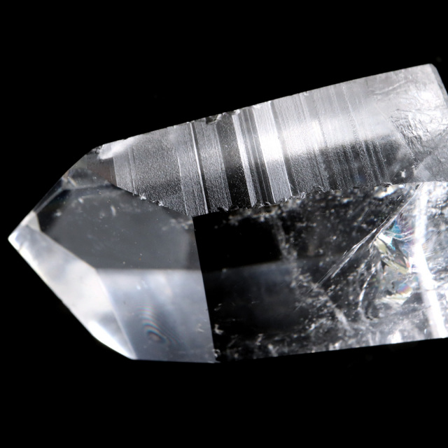 レムリアンシード 水晶 六角柱 ポイント 一部面残し 研磨磨き 1点もの 5A レインボー 天然石 ブラジル バイーア州産 証明書付き