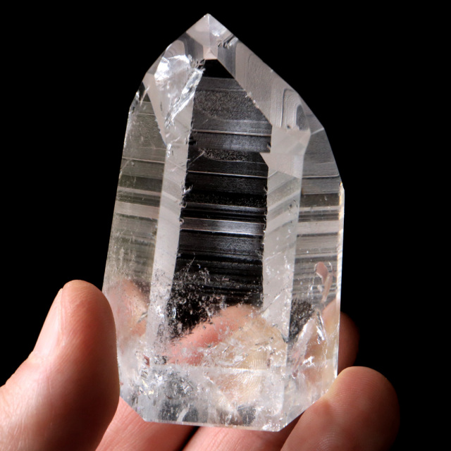 レムリアンシード 水晶 六角柱 ポイント 一部面残し 研磨磨き 1点もの 5A レインボー 天然石 ブラジル バイーア州産 証明書付き