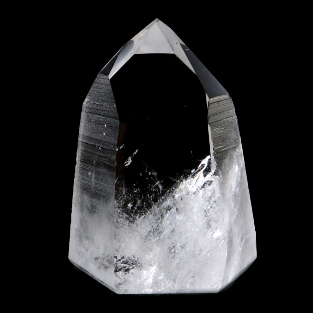 レムリアンシード 水晶 六角柱 ポイント 一部面残し 研磨磨き 1点もの 5A レインボー 天然石 ブラジル バイーア州産 証明書付き