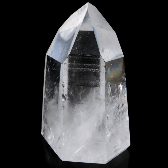 レムリアンシード 水晶 六角柱 ポイント 一部面残し 研磨磨き 1点もの 5A レインボー 天然石 ブラジル バイーア州産 証明書付き