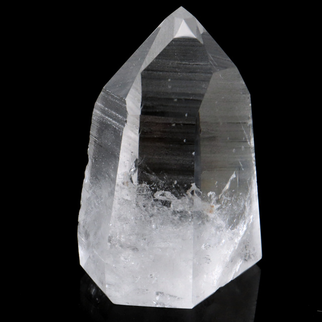 レムリアンシード 水晶 六角柱 ポイント 一部面残し 研磨磨き 1点もの 5A レインボー 天然石 ブラジル バイーア州産 証明書付き