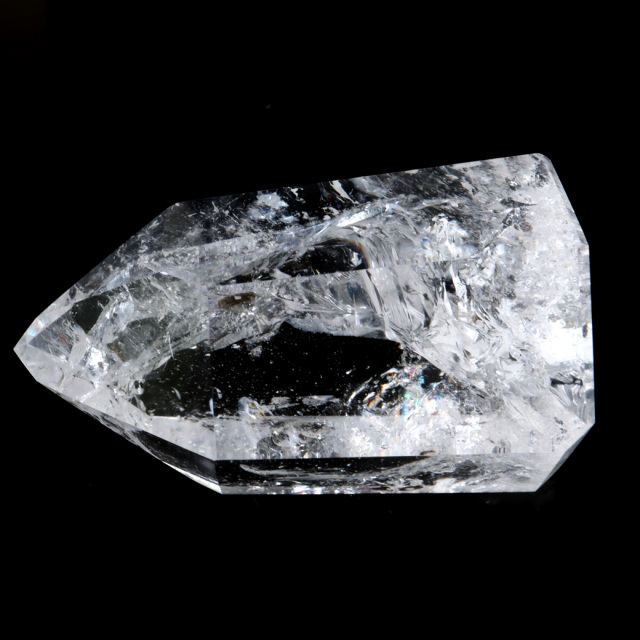 レムリアンシード 水晶 六角柱 ポイント 全面研磨 磨き 1点もの AAAAA 虹入り レインボー 天然石 ブラジル バイーア州産 証明書付き