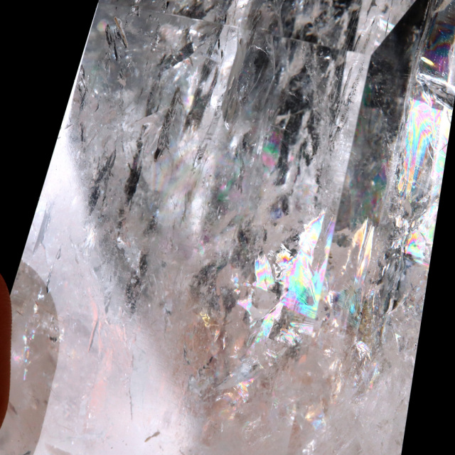 レムリアンシード 水晶 六角柱 ポイント 全面研磨 磨き 1点もの AAAAA 虹入り レインボー ブラジル セーラ・デ・カブラル産