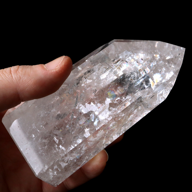 レムリアンシード 水晶 六角柱 ポイント 全面研磨 磨き 1点もの AAAAA 虹入り レインボー ブラジル セーラ・デ・カブラル産
