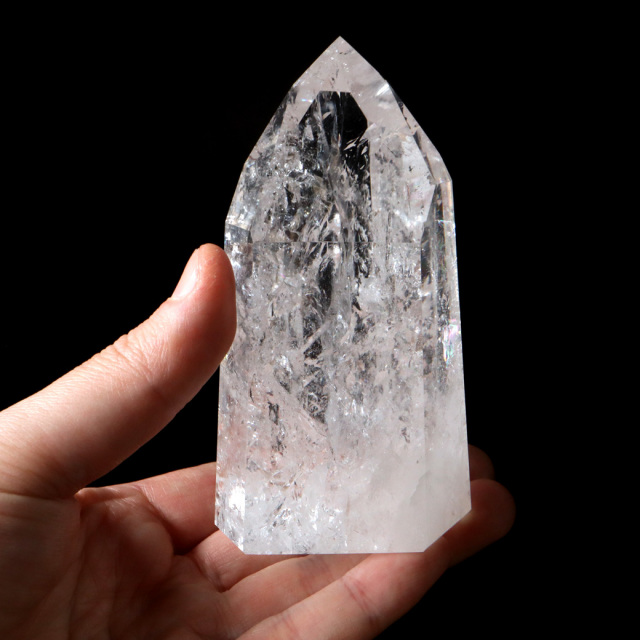 レムリアンシード 水晶 六角柱 ポイント 全面研磨 磨き 1点もの AAAAA 虹入り レインボー ブラジル セーラ・デ・カブラル産