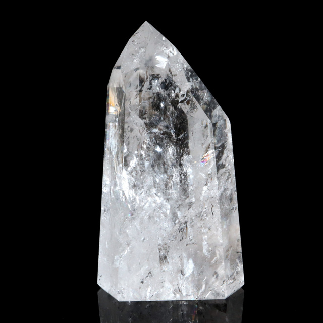 レムリアンシード 水晶 六角柱 ポイント 全面研磨 磨き 1点もの AAAAA 虹入り レインボー ブラジル セーラ・デ・カブラル産