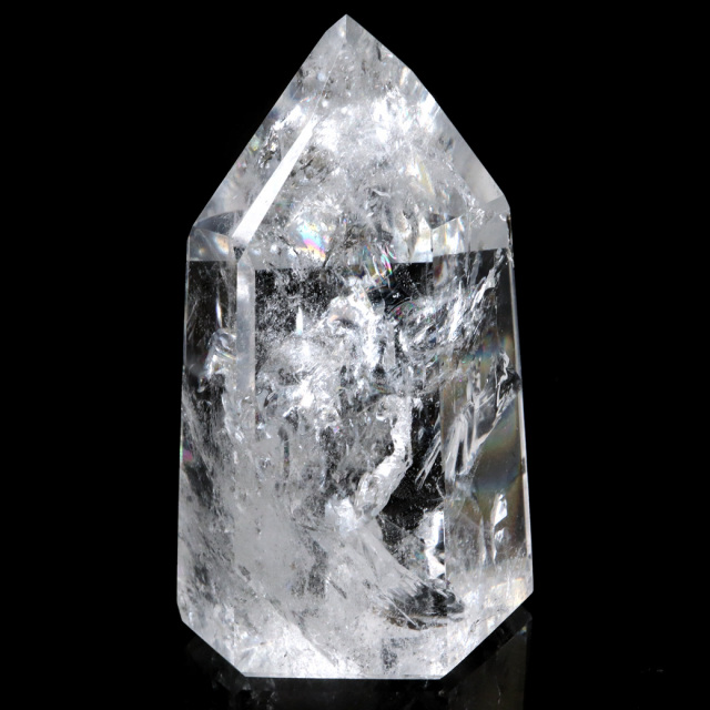 レムリアンシード 水晶 六角柱 ポイント 全面研磨 磨き 446g 1点もの